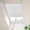 Moonice Skylight Blinds Cordless Roof Honeycomb Window Blinds Light Filtering Cellular Pleated Roof Shades for Home Easy to Install Shades for Inclined Plane Room Windows Custom Size (White)