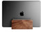 Raico Vertical Laptop Stand Adjustable Premium Walnut Wood Dock Clamshell Stand Macbook Holder for Desk - Walnut Wood | Single Slot
