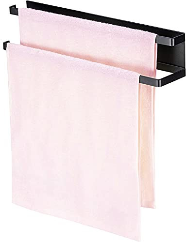 ToalleroToallero de Cocina – Toallero magnético para Armario toallero de Cocina para frigorífico y Puerta Horno lavavajillas Fregadero sin taladrar Moderno Multifuncional Negro