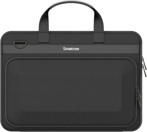 Smatree - Bolsa para portátil de 17 a 18 pulgadas, color negro, unisex, para hombres, rectangular, 46 x 34 x 11 cm (18,1 x 13,4 x 4,3 pulgadas), diseño de doble protección EVA, impermeable, resistente