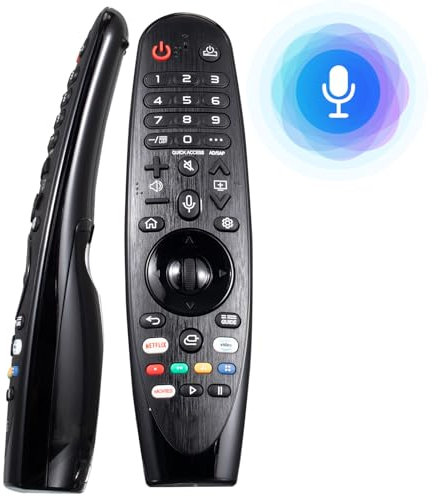 Voice Magic Fernbedienung für LG Fernseher, Universal-Fernbedienung-für-LG-Fernseher Nanocell Webos UHD OLED LED LCD HD Smart TV mit Pointer und Sprachfunktion
