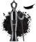 Boobeen Pulver Eyeliner Handgemacht, natürlicher Eyeliner in Puderform, wasserfestes & wischfestes Liner-Puder für Augenkonturen-Makeup