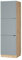 Vicco Meuble pour Four Fame-Line, Bleu Clair-Gris, 60 cm