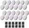 VOUAAOOD 24 Fuente Gatos Agua Filtros: Dispensador Agua Gatos Filtros Filtrar Impurezas - Fuentes para Gatos Filtros Ablandamiento de Agua - 12 Filtros + 12 Esponjas - Paquete de 6 Meses