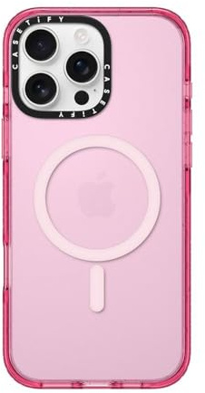 CASETiFY Impact Case for iPhone 16 Pro Max [4X Military Grade Drop Tested / 8.2ft Drop Protection/Compatible with Magsafe] - Pink