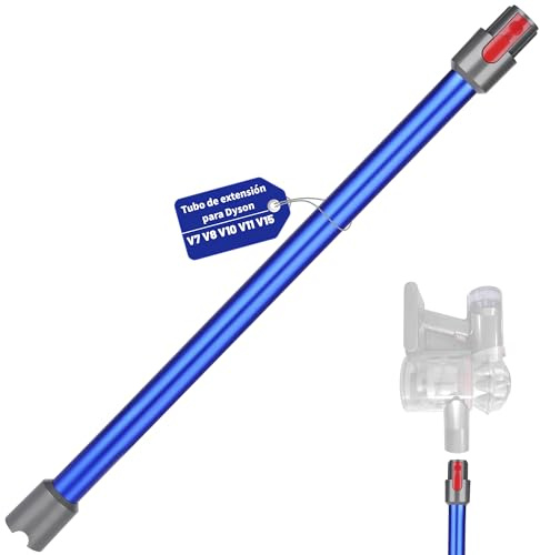 Verlängerungsrohr für Dyson V11 V15 V10 V8 V7 Rohr Kompaibel mit 967477-01 bis 09 Saugrohr Geeignet für Dyson Ersatzteile Saugrohr, 72CM - Blau