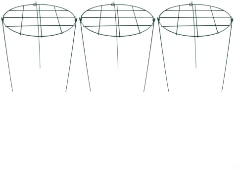 Metal Plant Support Cages 3 Pack 40cm Tall Garden Plant Rings for Peonies Roses Tomatoes Hydrangeas and Climbing Flowers Green Plant Stakes for Outdoor Growing Support(Grid type)