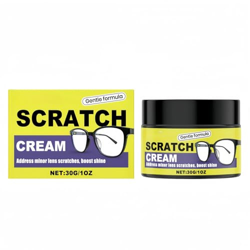NVBFOL Eye Glass Scratch Remover,Glasses Repair Kit,Phone Screen Scratch Remover,Lens Grinding Wax Restoration Cleaner for Eyeglasses & Sunglasses,Eyewear Polish for Home Office Travel,30g