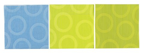 Serviette Circle aqua 33x33 cm