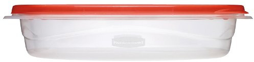 Rubbermaid TakeAlongs rechteckige Frischhaltedosen, 4 Tassen, Tönungschili, 2 Stück