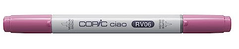 COPIC Ciao Marker Typ RV - 06, Cerise, vielseitiger Layoutmarker, mit einer mittelbreiten und einer Brush-Spitze