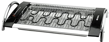 Ariete 732 Churrasco Grill Doppia Griglia con Vassoio in Alluminio, Potenza 2000 W, Regolazione Temperatura da 60° a 250°