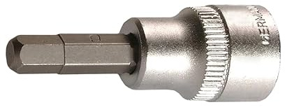 SW-Stahl 06520-INB6 Schraubendreheinsatz, 3/8 Zoll Innensechskant, 6 mm | Steckschlüssel für Ratsche aus Chrom-Vanadium-Stahl, Wellendichtring Montagewerkzeug und Stecknuss für die Werkstatt