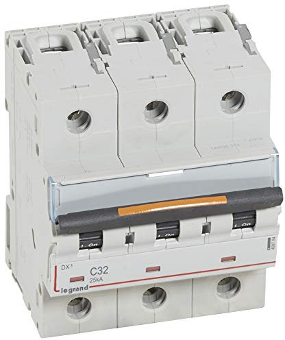 Disjoncteur DX³ 25kA - 3P 400V~ - 32A - courbe C - 4,5 modules