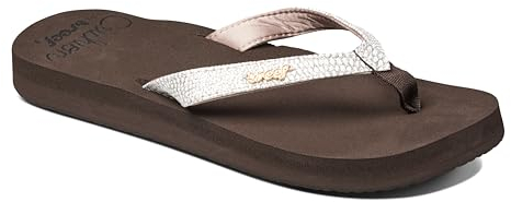 Reef Star Cushion Sassy, Damen Zehentrenner, Mehrfarbig (Brown/White Bnw), 38.5 EU (6 UK)