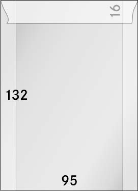 LINDNER Das Original Pergamin-Tüten, 95 x 132 + 16 mm, 500er-Packung