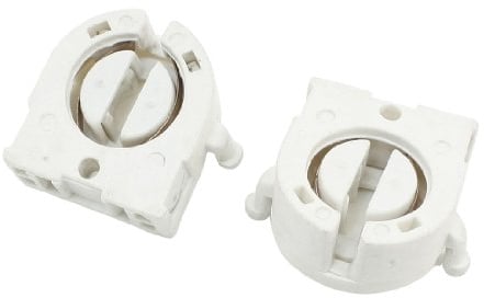 uxcell 2 Stück Kunststoffschale Leuchtstofflampe Sockel für T8 Schlauch Light