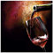 ARTland Wanddeko Glasbilder Wandbild Glas Bild einteilig Quadratisch Rotwein Lounge Bar Restaurant Italien Wein Kunst Malerei T5PV