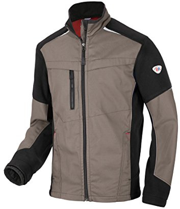 BP 1992-570-50 Hybrid-Arbeitsjacke - Gefütterter Stehkragen - Ergonomische Ärmel - Reines Polyester - Normale Passform - Größe: 64/66n - Farbe: walnuss/schwarz