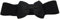 Femmes Mode Bowknot Arc Large Ceinture Extensible Boucle Serre Taille élastique - Noir