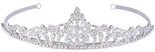 EVER FAITH Österreichische Diademe Kristall Elegant Party Haar Tiara Krone Klar Silber-Ton