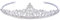 EVER FAITH Österreichische Diademe Kristall Elegant Party Haar Tiara Krone Klar Silber-Ton