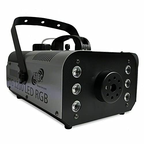 ETEC Professional FOG 1200 LED Nebelmaschine 6x3 Watt LED RGB 3in1 Fernbedienung Fogger Party Disco DJ Club Event Bühne Rauch Lichteffekt