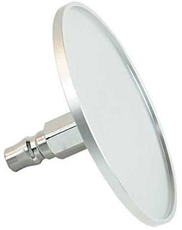 Fredorch Adaptador de consolador con ventosa para máquina sexual, soporte de ventosa grande de 3,86 pulgadas (0-9,5 cm), accesorios para máquina sexual (plateado)