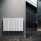ELEGANT Paneelheizkörper Horizontal 630 x 1001 mm Weiß Badezimmer/Wohnraum Einlagig Horizontal Heizkörper Badheizkörper Design Flachheizkörper