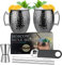 MUGS03-2GMP (MUGS03-GMP-2) - Tazze in acciaio inox con mulo da 56,7 - 510,3 g