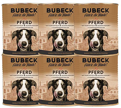 Nassfutter für Hunde | getreidefrei von Bubeck | Verschiedene Sorten (Pferd, 800g)