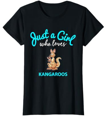 Chemise kangourou pour fille | Kangourou pour enfants T-Shirt