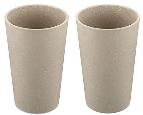 CONNECT CUP L Becher 350ml 2er Set nature desert sand
