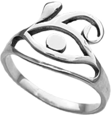 Echter 925 Sterling Silber Ra Eye Ring, Silberring, Auge des Horus Ring, Schutzring, Statement-Ring, Womens Band Ring, minimalistischer Ring, Muttertagsring