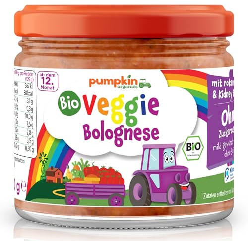 Pumpkin Organics Pasta Sauce - Veggie Bolognese, 250g (2er Pack)
