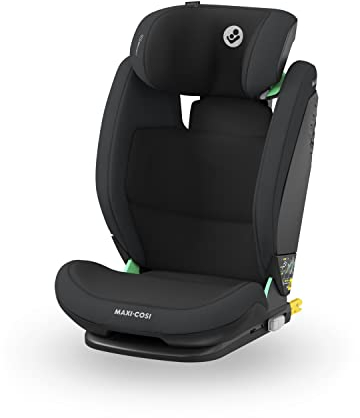 Maxi-Cosi RodiFix S i-Size Kindersitz, 100–150 cm, 3,5–12 Jahre, Autositz Kinder, 3 Liegepositionen, Verstellbare Höhe/Breite, G-CELL Side Impact Protection, AirProtect-Sicherheitskissen, Basic Grey