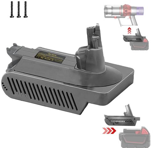 For Dyson for V10 Battery Adapter, Convert for Milwaukee for M18 18V Battery to Power for Dyson for V10 Battery Replacement, Fit for Dysen for V10 Vacuum Cleaner (NOT Fit for V 10 Slim, V11 Series)