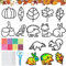 TUIBEIDAMAI Herbst Basteln Kinder,Herbst Bastelset Kinder,12 Stück Herbstdeko Basteln Kinder,Bastelvorlagen Herbst,Fensterbilder Herbst Basteln,DIY Bastelset Blätter Deko Kinder Geschenk