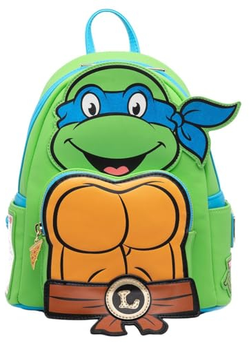 Loungefly Nickelodeon Damen Rucksack TMNT Leonardo Cosplay, Mehrfarbig, Einheitsgröße, Tmntbk0005