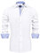J.VER White Dress Shirts for Mens Long Sleeve Formal Shirts Slim Fit Business Work Wedding Regular Fit Silk Stretch Non Iron S