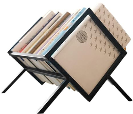 TARAKO Stockage d'albums de disques, étagère de Stockage de disques | Support de Rangement de Bureau en métal pour l'affichage des enregistrements | Porte-disques à Collectionner en Fer, Rangement et