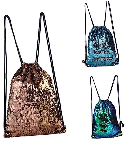 GALPADA De Danse De Plage En Plein Air Pochette De Sport à Cordon à Sequins Paillettes Extérieur Voyage