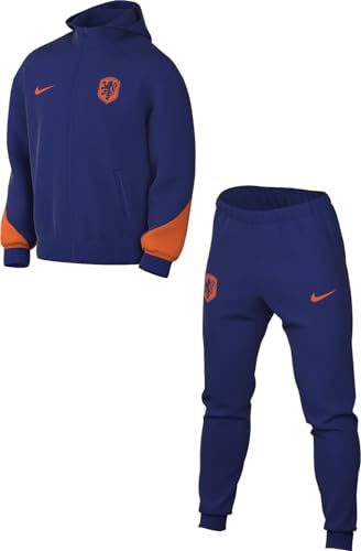 Nike Niederlande Strike Dri-FIT Fußball-Trainingsanzug aus Strickmaterial mit Kapuze für Herren, FJ2353