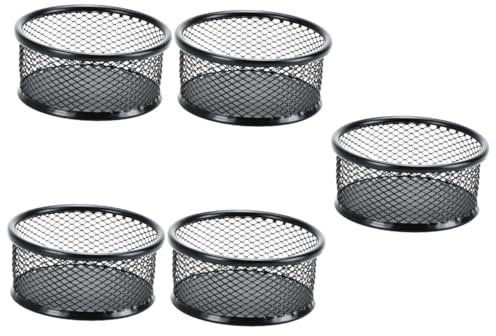 5Er-Box Halter für Büroklammern Halter für Heftklammern Bleistiftbecher schreintischorganizer schreibtisch organiser behälter schreibtischorganizer Netzspender für Büroklammer PRETYZOOM