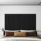 Tidyard Panneaux muraux 12 pcs Noir 30x30 cm Velours 1,08 m², Murale Décorative pour Murs de Fond de la Télévision, Cuisine, Intérieure, Salon, Chambre, Salle de Jeu