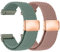 chinbersky Nylon Tressé Bracelet Montre 22mm avec Fermeture Magnétique, Bracelet 22mm élastique pour Galaxy Watch 3 45mm/46mm/Gear S3 Classic/Amazfit Balance/gtr 3/4/2/bip 5/Huawei Gt 5/4/3/2 46mm