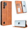 Kukoufey Compatible with ZTE Nubia Red Magic 10 Pro Phone Protective Case,Flip Leather Wallet Cover Compatible with ZTE Nubia Red Magic 10 Pro+ Case Brown