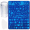 7 Stück Nail Art Plates Nagelstempel Maniküre Tool, Nagel Stamping Schblonen Platte Set, Nail Template Stempel Schablone DIY Schaber Nail Stamp und Nagelschaber Kit for Nägel Maniküre