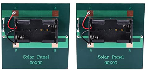 Reinscer 2X 1W 4V Rechargeable AA Battery Solar Cell Charger with Base for 2XAA Batteries Charging Directly