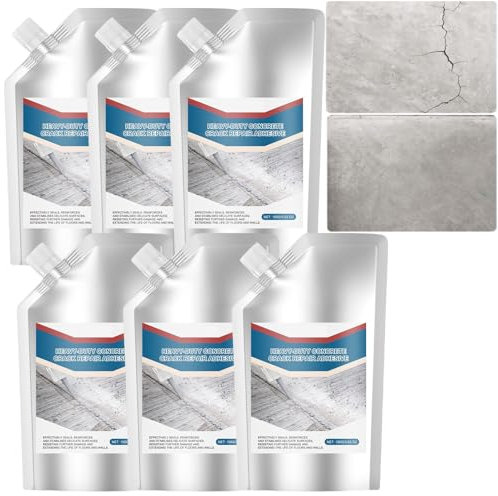 Heavy-Duty Concrete Crack Filler, Concrete Caulking Repair Adhesive, Quick-Drying Waterproof Outdoor Repair Sealant, concrete sealer, floor sealant for Driveway & Masonry Filler (6PCS)
